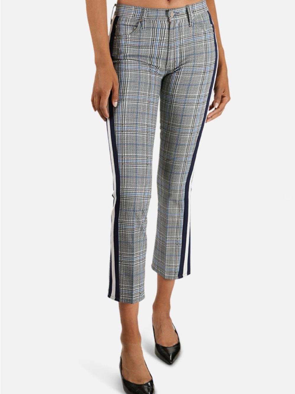 MOTHER The Insider Plaid Ankle Pants
